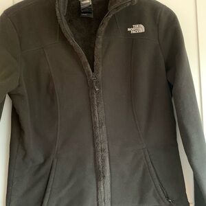 The North Face Fleece Lined Women's Black Ski Jacket Small Petite